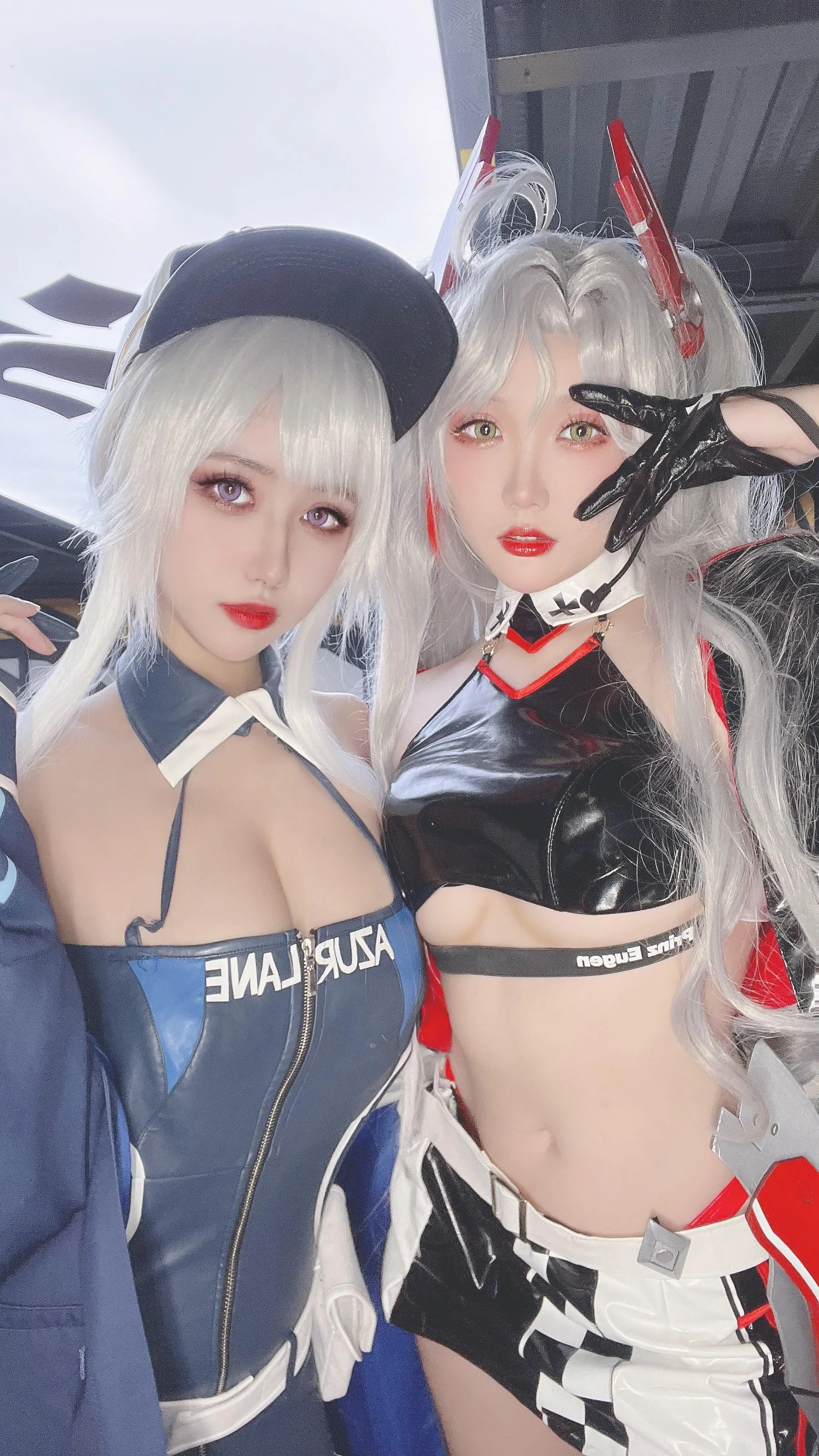 瓜希酱 – NO.80 Momoko葵葵《双人欧根亲王企业赛车VER》-自拍 [18P]插图4
